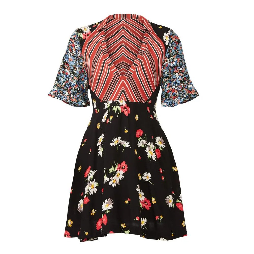 Free People Multicolor Floral Mini Dress